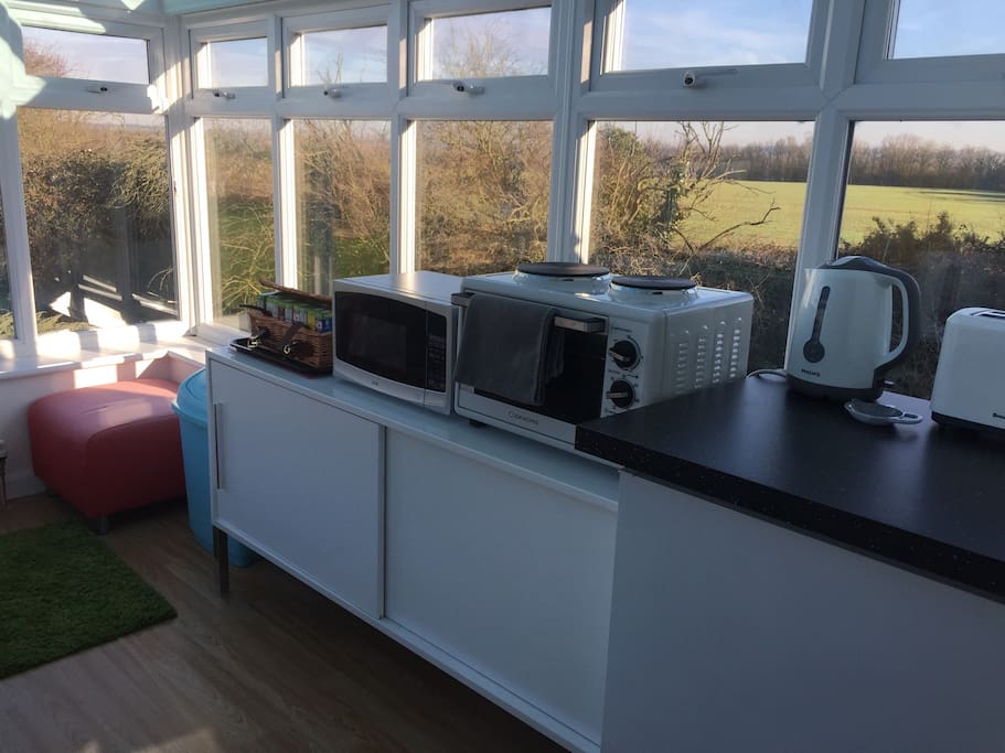 All you need for cooking, including fridge
