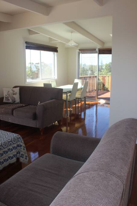 Dining room and back deck