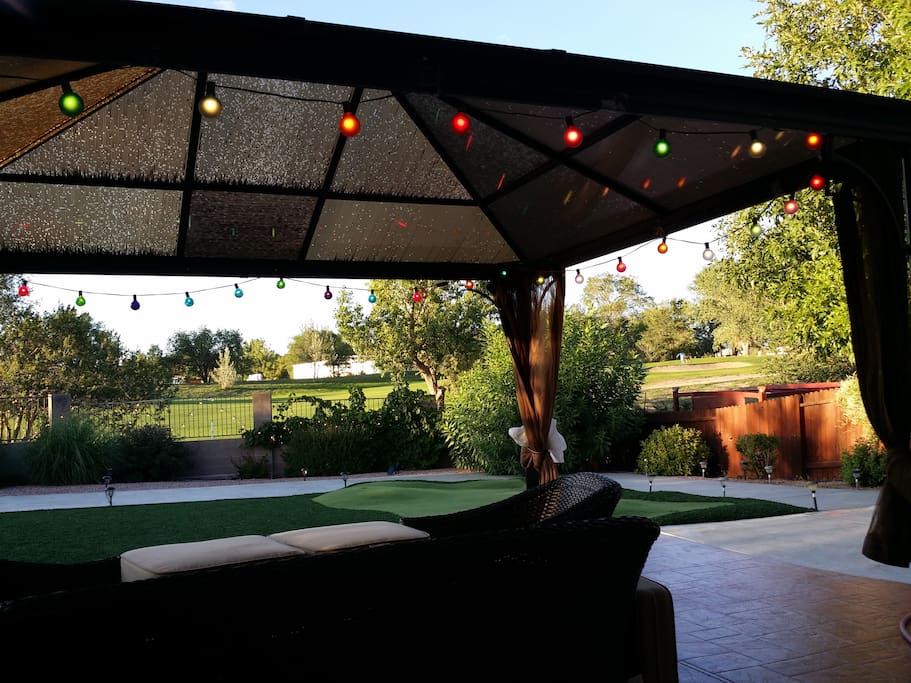 Resort-styling living on Santa Fe Country Club! Covered and uncovered lighted gazebos. Putt Putt golf, shuffleboard and more! Quiet, peaceful setting.