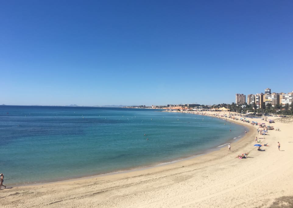 The beach