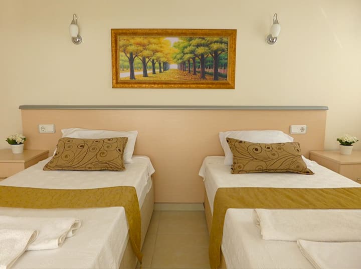 Roof terrace 2 bedroom apartment bedroom 1st.