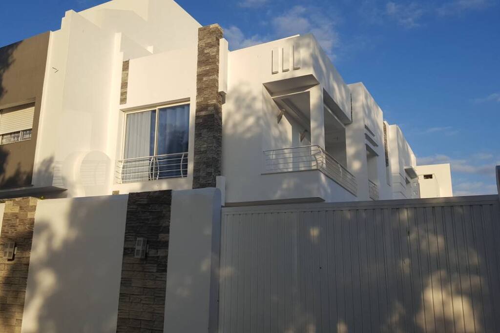 Front of the house and the parking