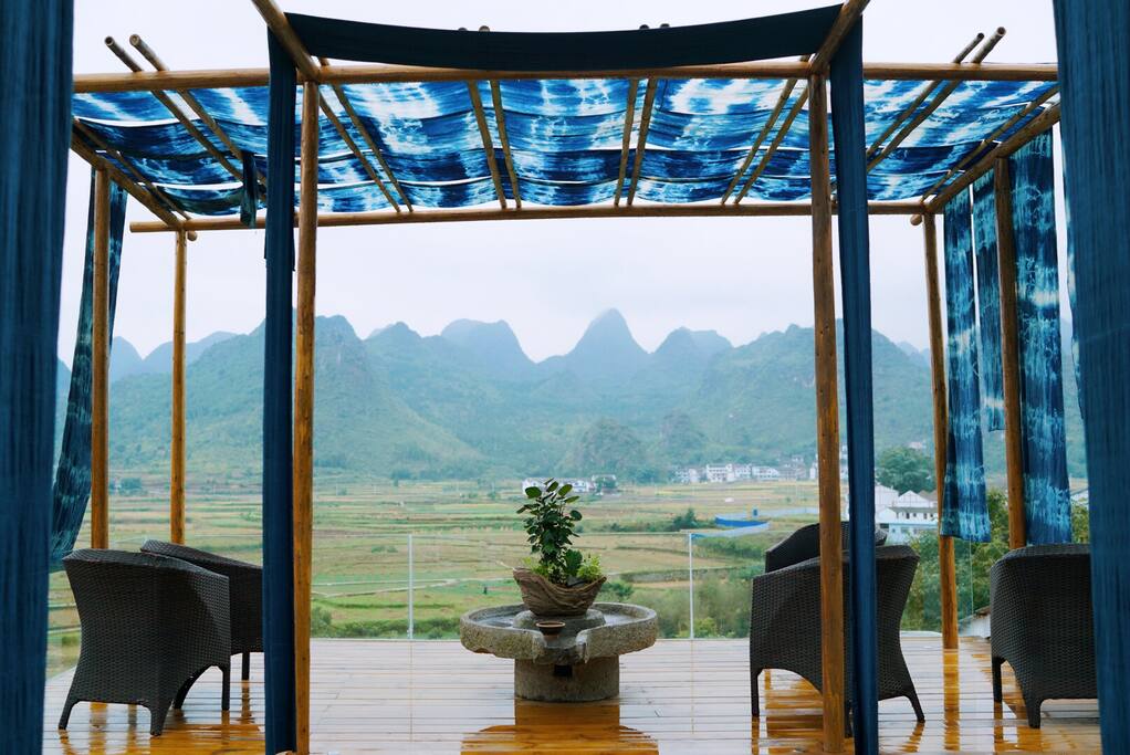 3F的蓝染工坊,是您入住期间一定要体验的布依族文化之旅