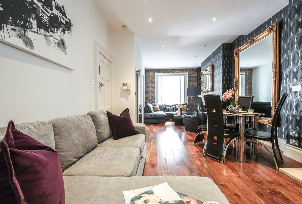 There is plenty of space in this stunning apartment.