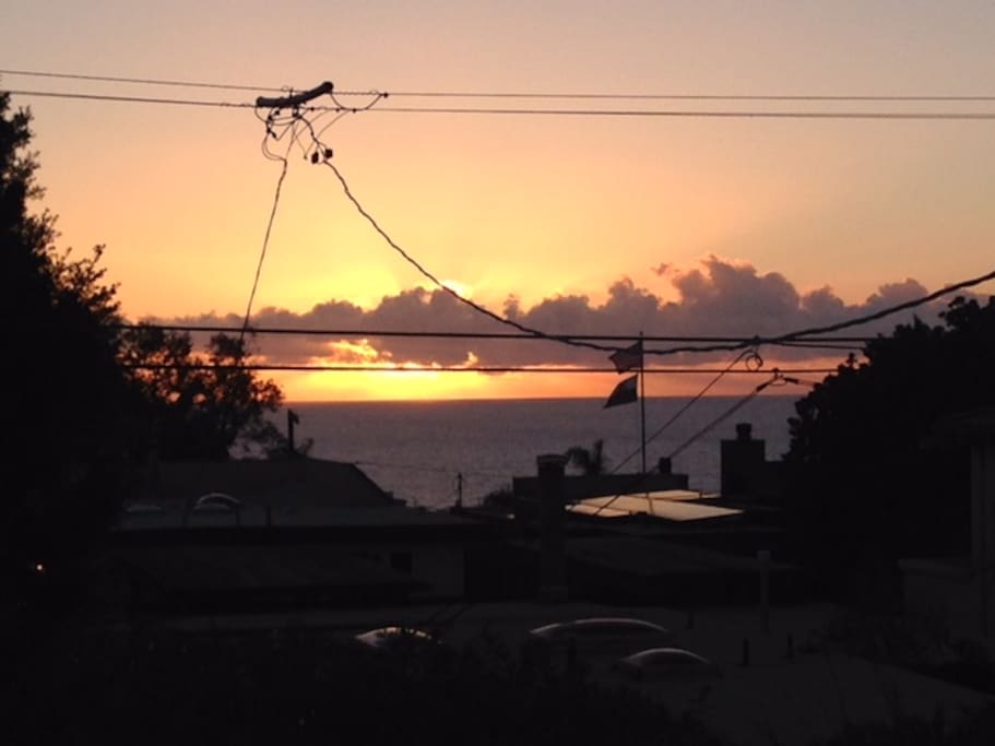 Sunset from deck