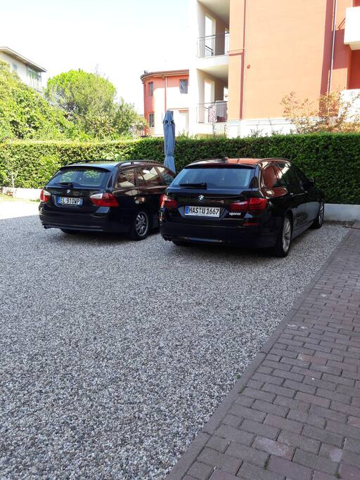 Private car parking in the courtyard, very close to Verona historic centre