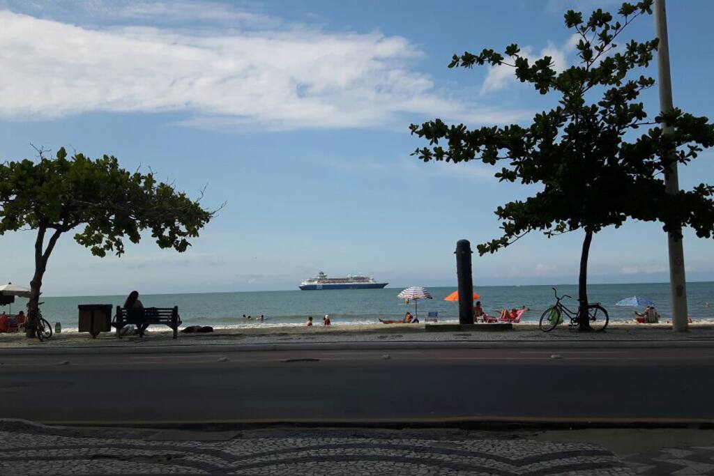 Vista do mar frente do prédio