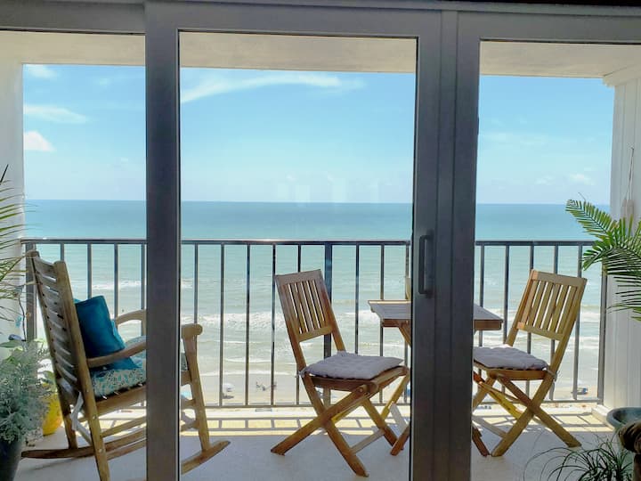 Infinity Ocean View from the 9th floor with patio.