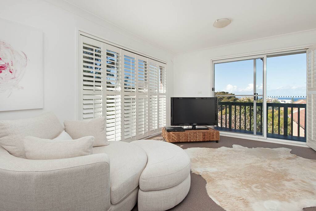 TV and couch for you to relax
