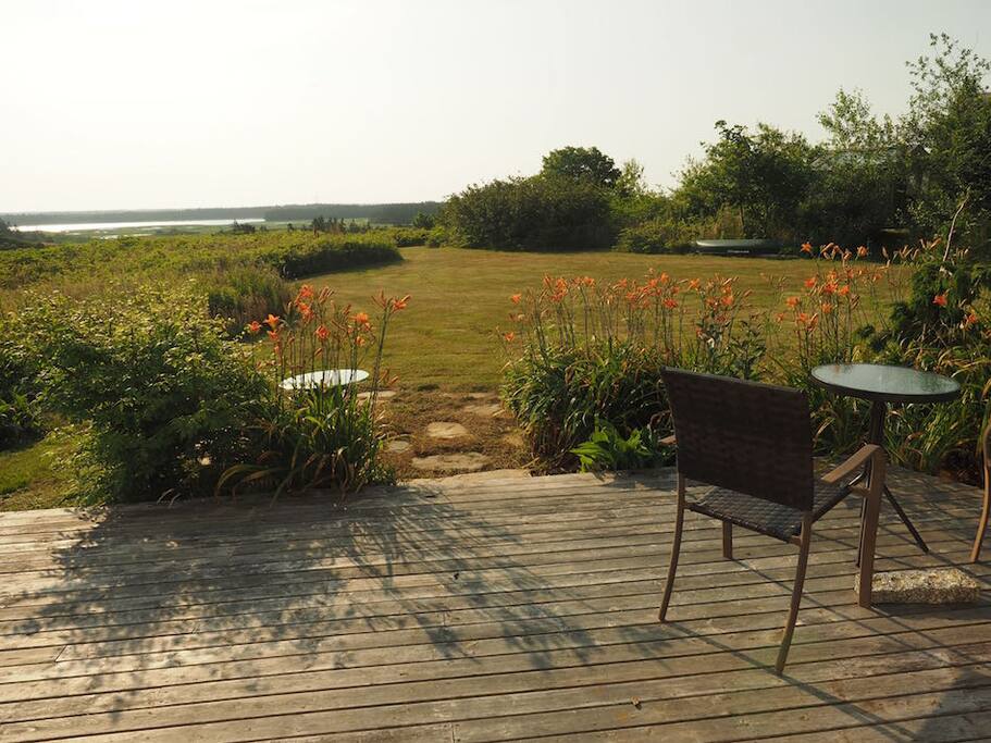 Deck for morning coffee/breakfast.