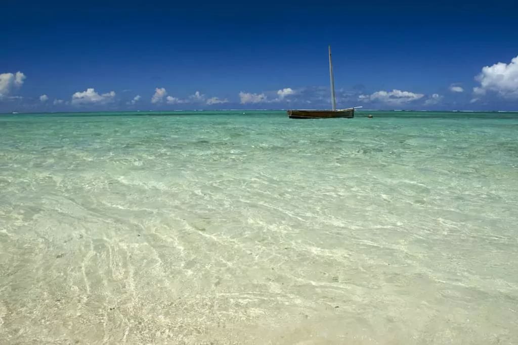 la mer juste devant la maison