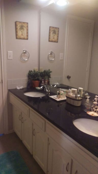 Bathroom with double sink