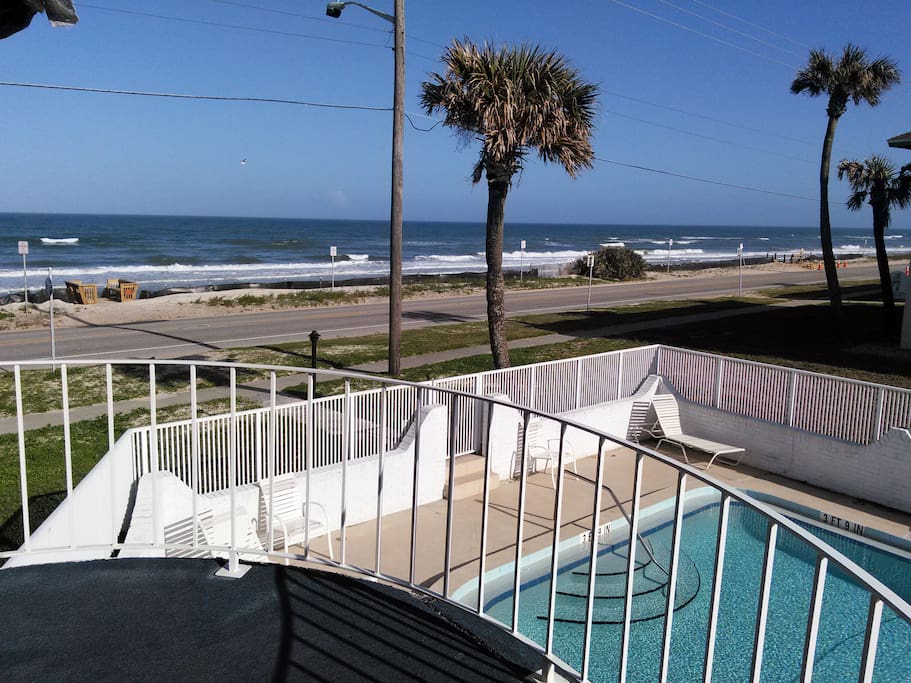Balcony off Master Bedroom with unobstructed Ocean Views
