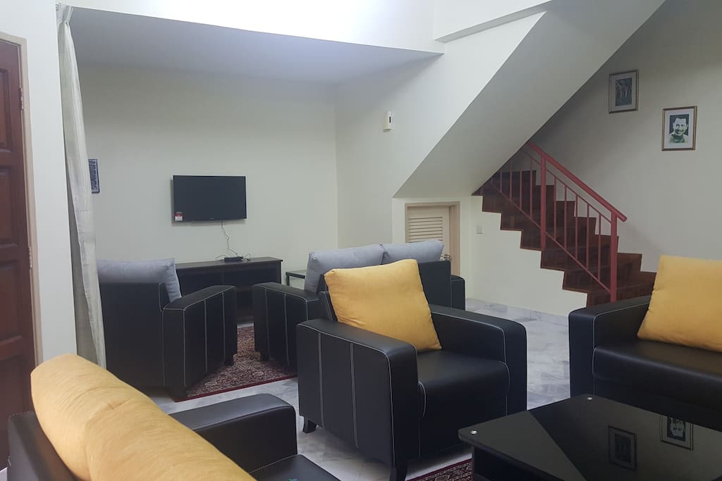 Living room with ample seating area