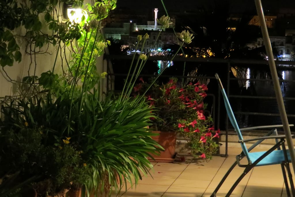 Guest Terrace at Night!