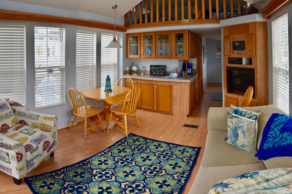 Open Floor Plan with built in Surround Sound.