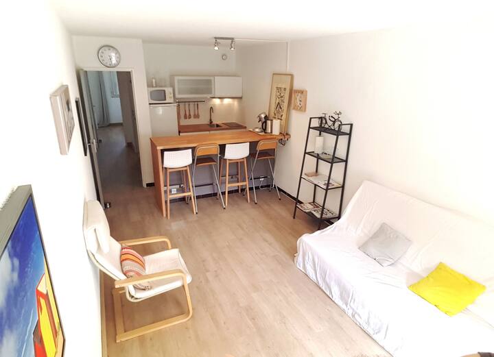 Centre Ville Appart Chambre Separée Parking Clim - La Grande-Motte