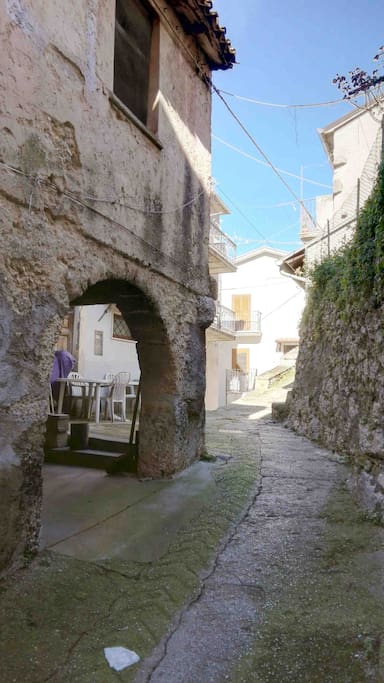Communal area, around the cluster of Treppanico, view of the house