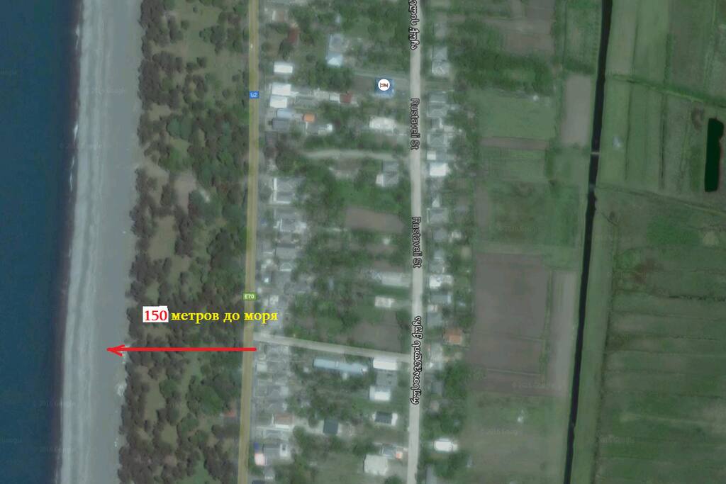расстояние до моря