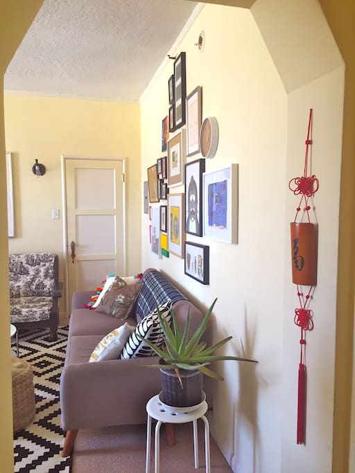 View from entrance into living room