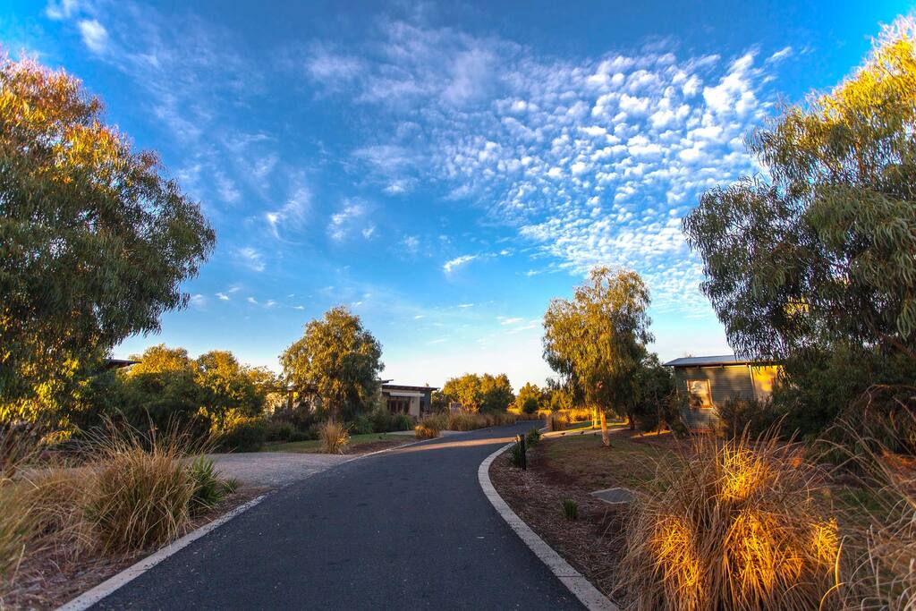 Peaceful surrounds driving to the Villa