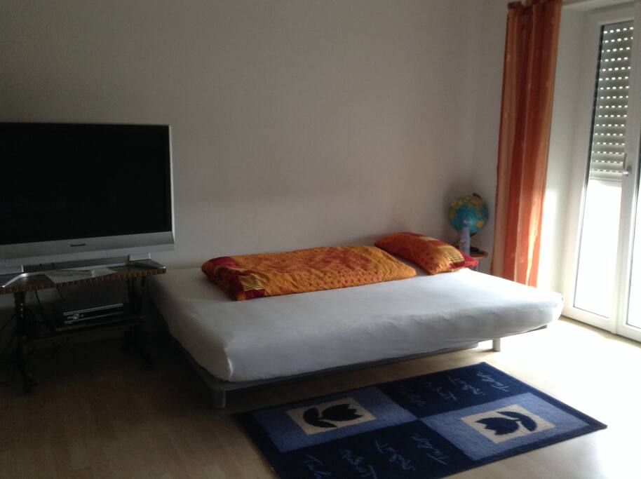 Schlafcouch im Wohnzimmer