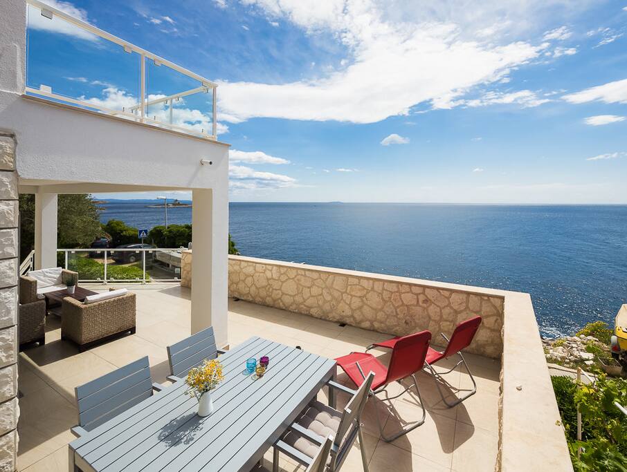 Terrace view to Italy