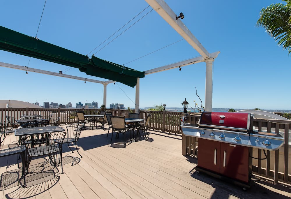 The Roof Top with a great view of the city and harbor.