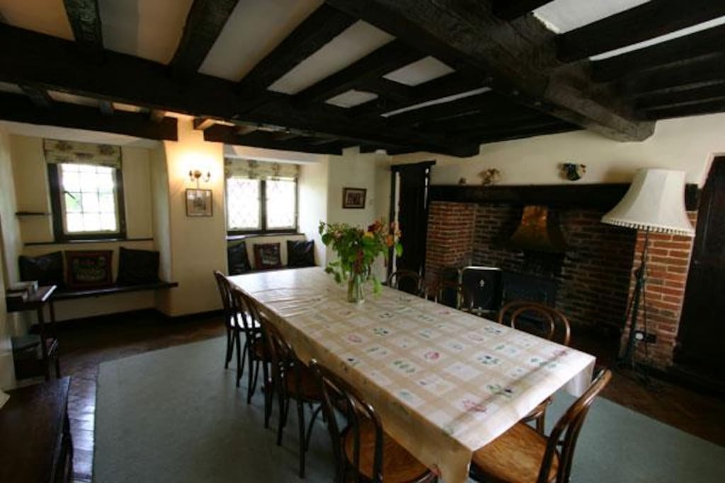 Lots of space to eat and entertain in the separate dining room