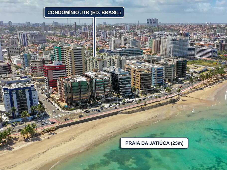 Vista de cima da exata localização do condomínio