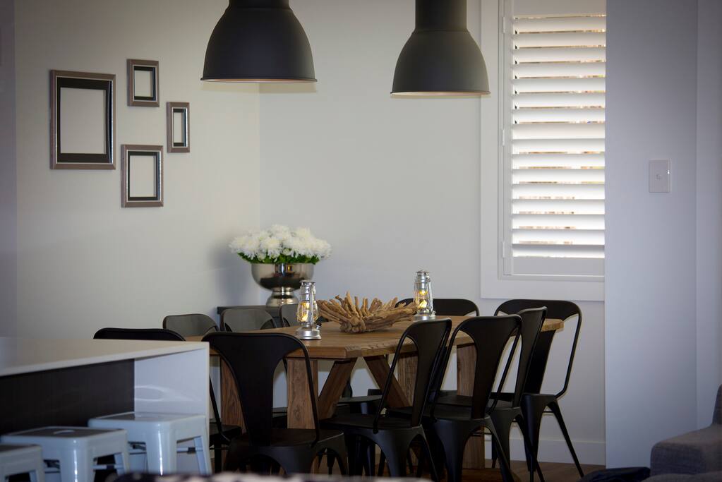 Gather around the classic farmhouse dining table