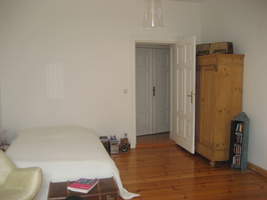 Huge bedroom, double bed with excellent, back supporting matress
