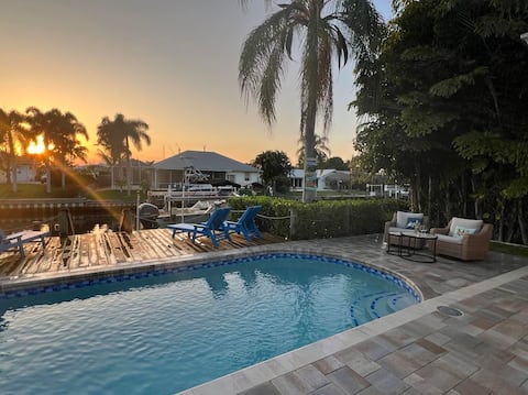 Relaxing waterfront home w/ private pool and dock
