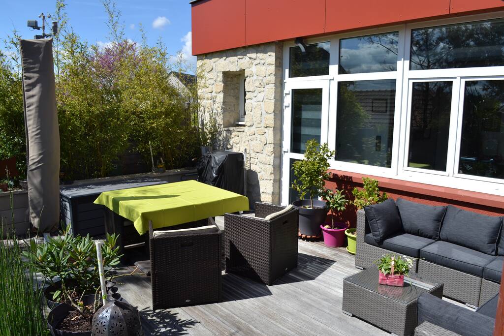 repos sur la terrasse plein sud