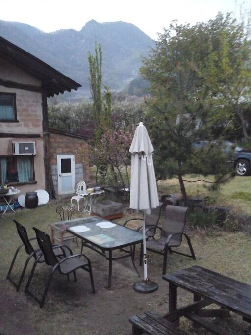 Private courtyard is ideal great for barbeque.