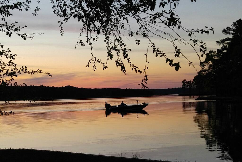 Relax on the point and watch the sun go down.