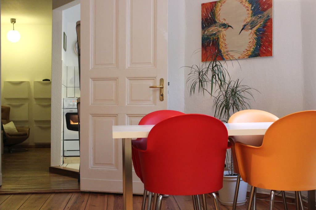 Wohnzimmer mit Essecke