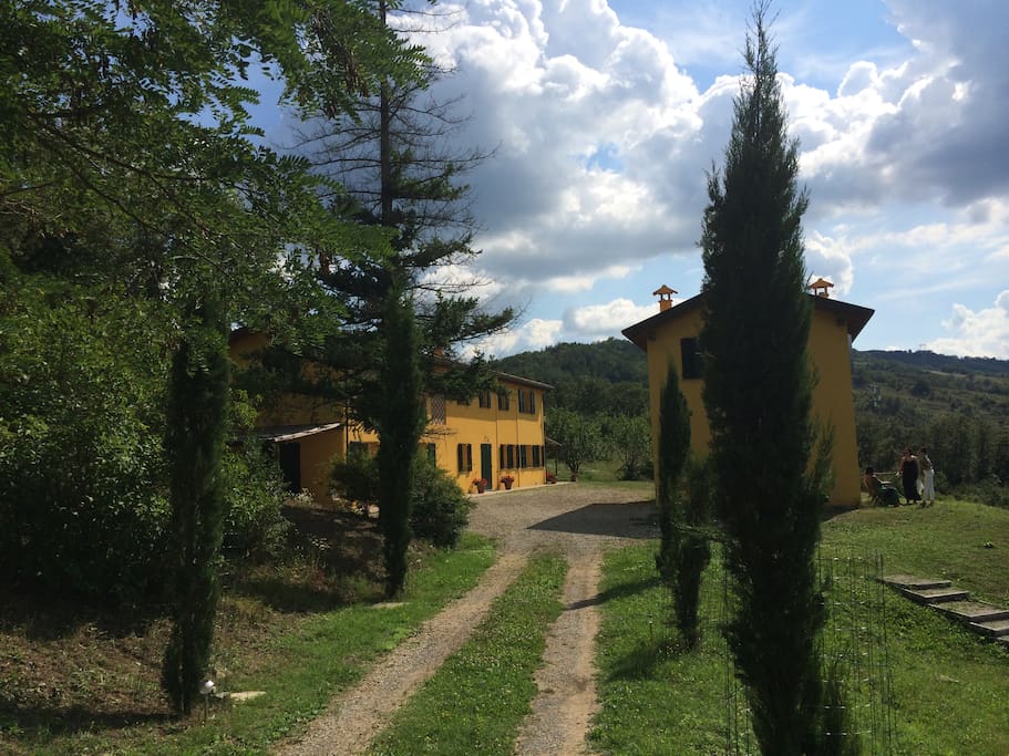 Fabulous views as you approach the villa.