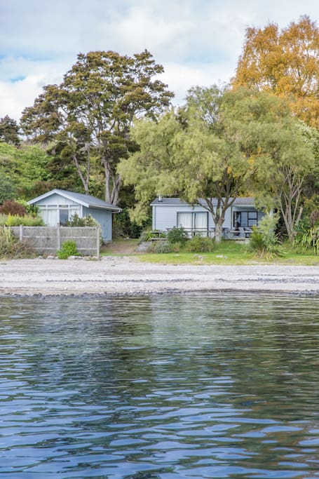 View of cottage from Lake