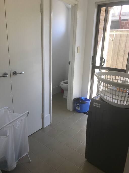 Toilet and laundry