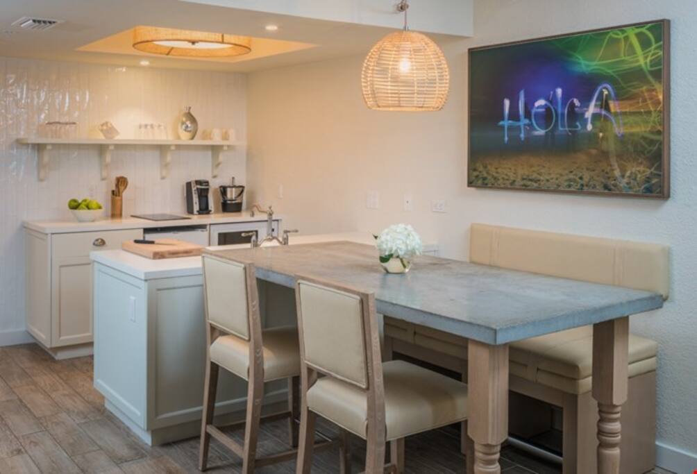 Reconnect with loved ones over a meal at the dining table.
