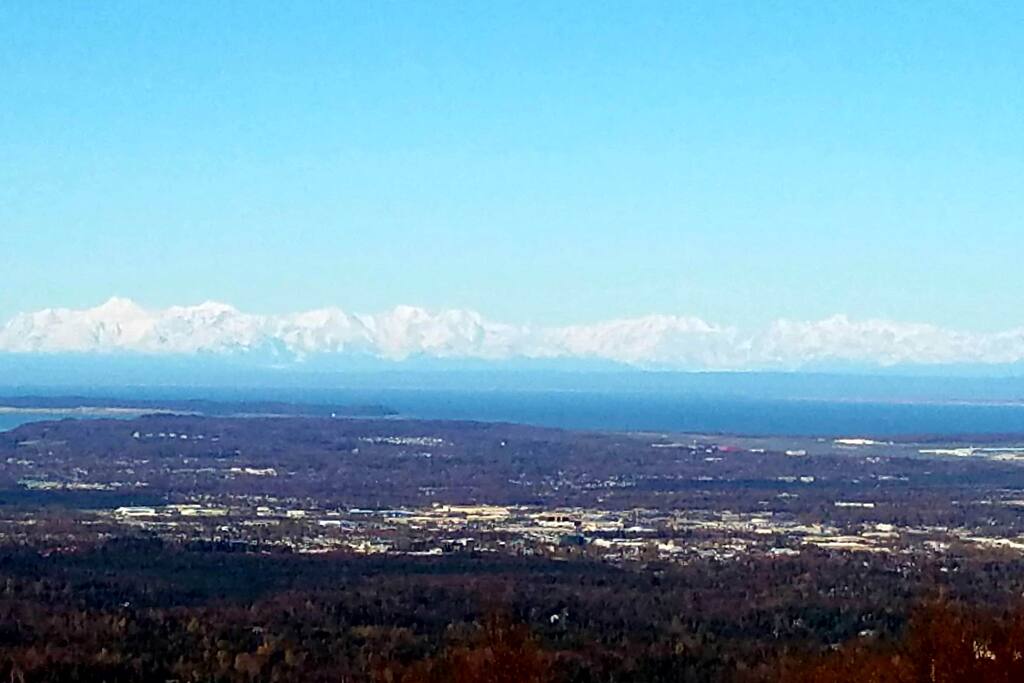 Zoomed in view from the property