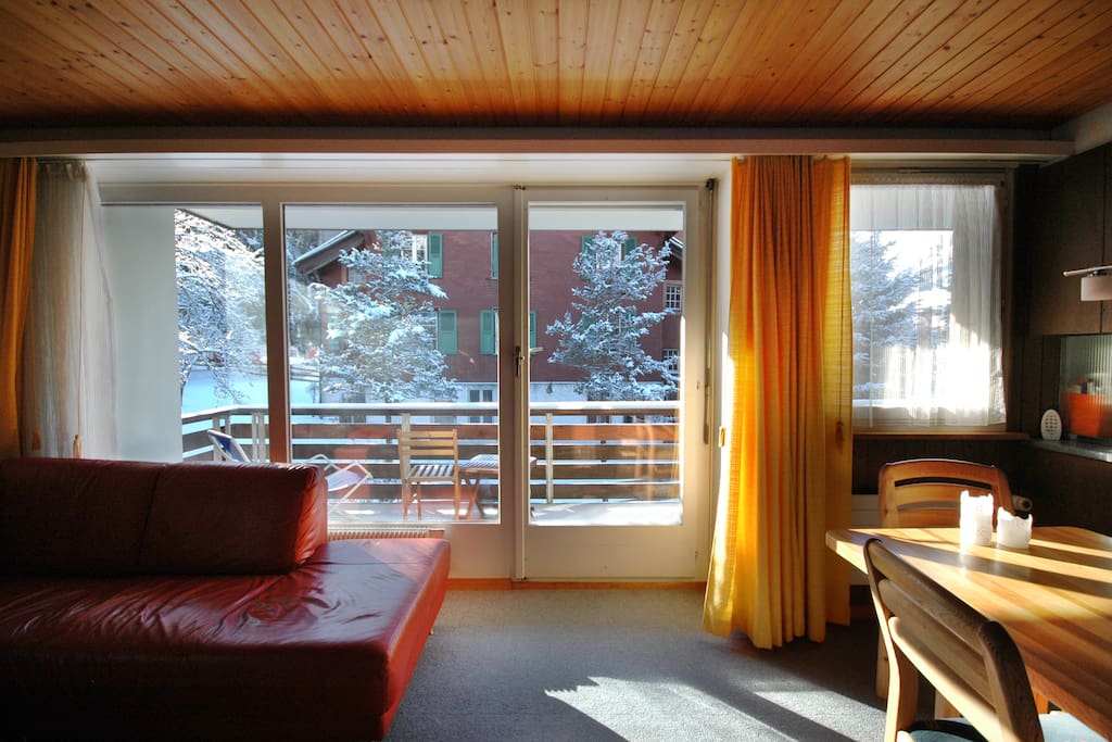 Living room and balcony