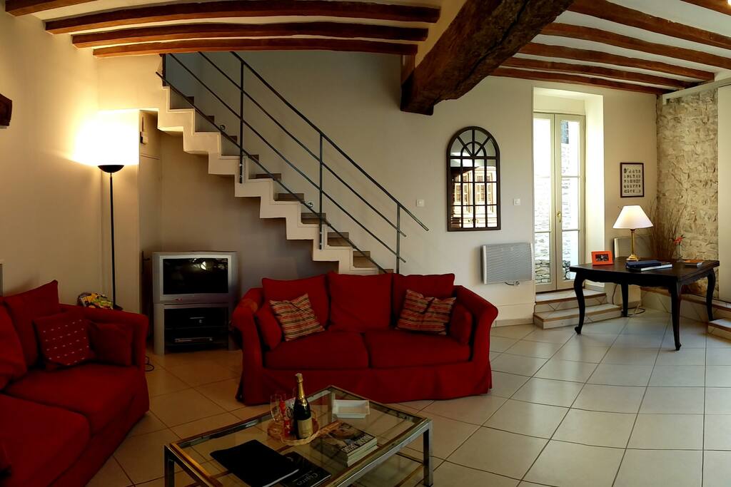Salon 36m² triple orientation