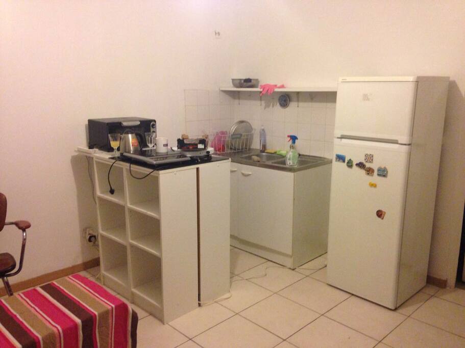 kitchen in the living room