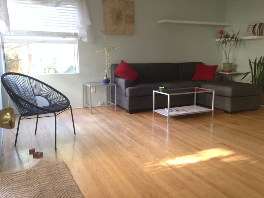 part of main living space, comfortable, free of clutter, lots of light
