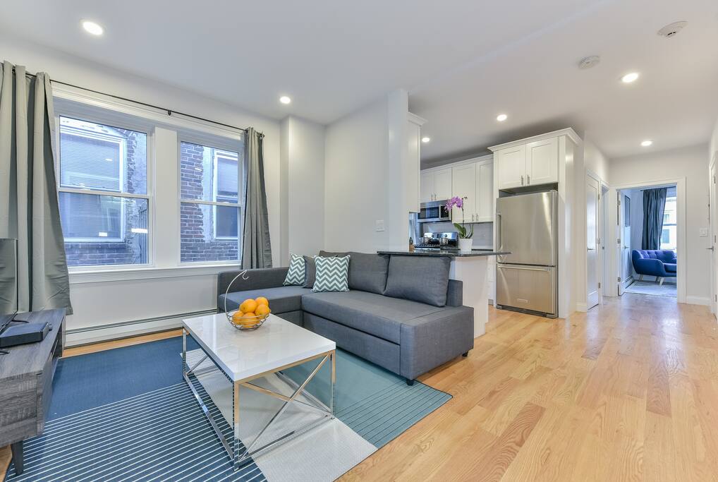 Newly furnished living room with TV!