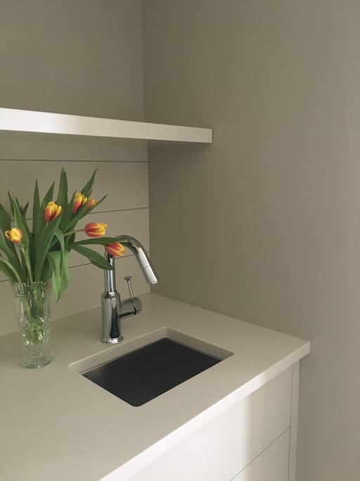 Wet bar sink in your bedroom