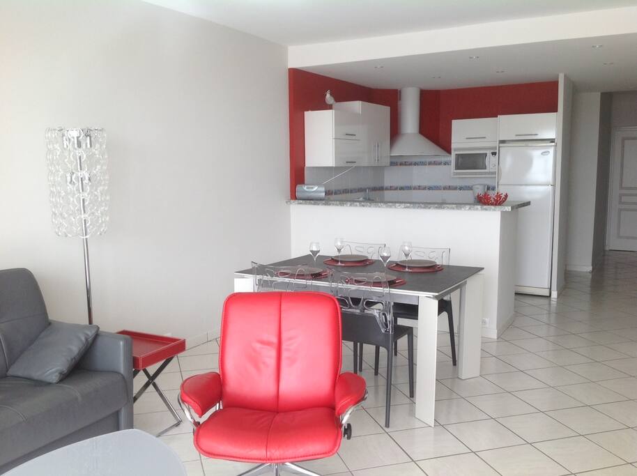 Séjour / salon / cuisine 32 m2