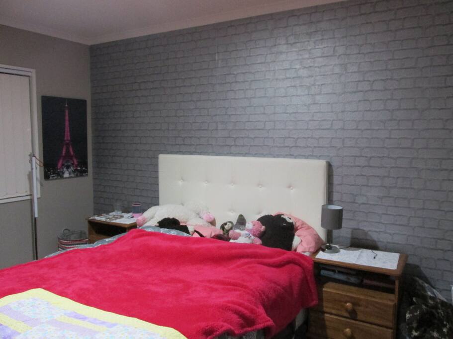 Queen-sized bed